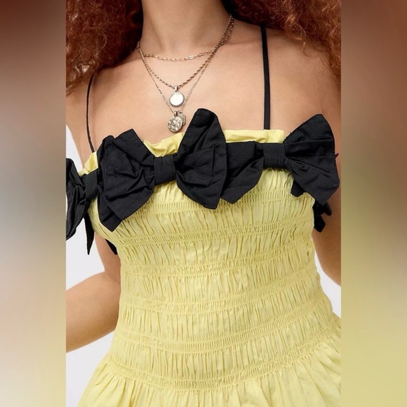 Damson Madder Bea Cami in Butter Yellow Size 8 - Picture 3 of 6